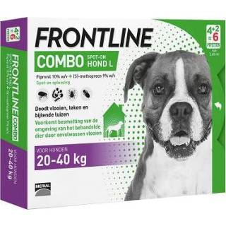 👉 Frontline Combo Spot-On Hond L - 20-40 kg - Dubbelpak: 2 x 6 Pipetten x 2,68 ml