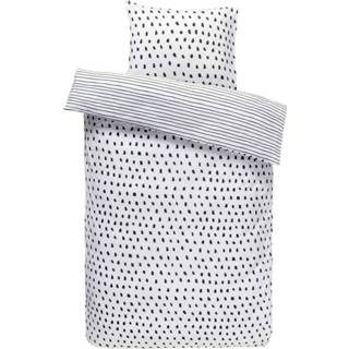 👉 Dekbedovertrek zwart wit katoen Wit#Zwart Comfort Dany - zwart/wit 140x200/220 cm Leen Bakker 8714901732893