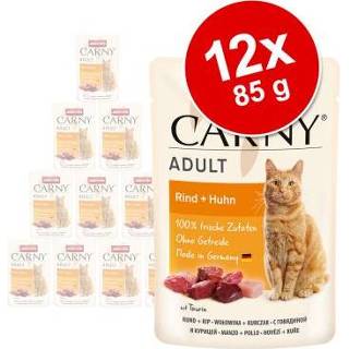 👉 Katten voer Animonda Carny Maaltijdzakjes Kattenvoer 12 x 85 g - Rund + Kip 4017721830812 4017721830799 4017721830805 4017721830829 4017721830775