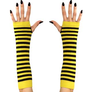 👉 Gele active Vingerloze bijen handschoentjes voor bijenjurkjes 8003558046324