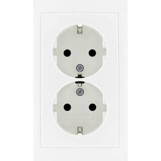 👉 Wandcontactdos wit male Berker wandcontactdoos S1 2-voudig met randaarde 4008224636179