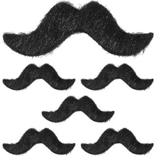 👉 Snor zwarte active Mooie plak snorren set 8003558077830