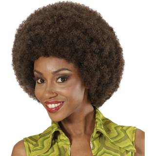 👉 Pruik active vrouwen Mooie Afro dame of heer 8003558063406
