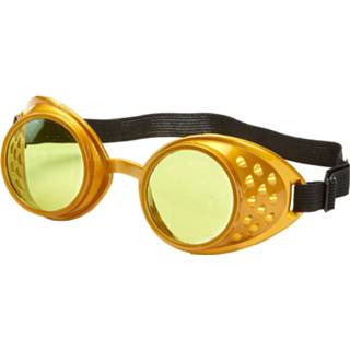 👉 Stofbril gouden active Steampunk bril 8003558017874