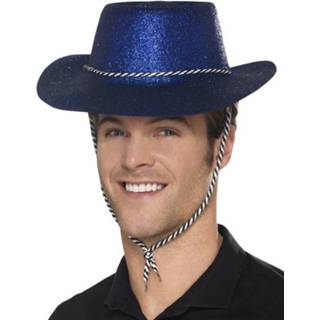 Hoed blauwe active Mooie cowboy glitter 5020570130490