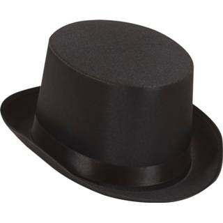 👉 Hoge hoed zwarte active satijnen voor party's 8003558248506