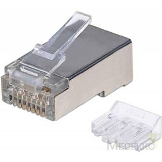 👉 Kabelverbinder grijs Intellinet 790680 RJ-45 kabel-connector
