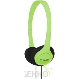 👉 Hoofdtelefoon groen Koss KPH7 Hoofdtelefoons Hoofdband