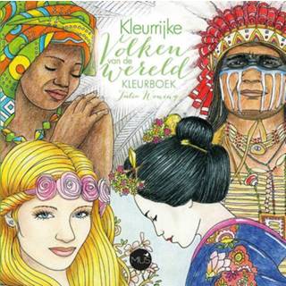 👉 Kleur boek Kleurrijke volken van de wereld kleurboek. Woning, Julia, Paperback 9789045321066