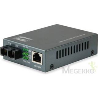 LevelOne FVT-1101 netwerk media converter 100 Mbit/s 1310 nm Multimode Zwart