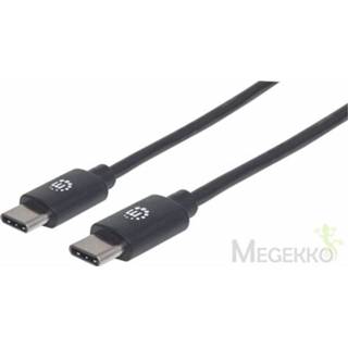 👉 Manhattan 354868 0.5m USB C USB C Mannelijk Mannelijk Zwart USB-kabel