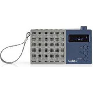 👉 Digitale DAB radio grijs blauw DAB+ | 4,5 W FM Klok & alarm / 5412810272518