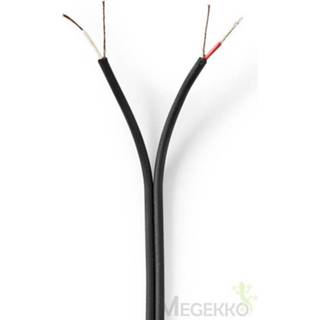 👉 Audiokabel zwart Stereo Audio Cable | 2x 0,12 mm2 100 m Folieverpakking 5412810312900