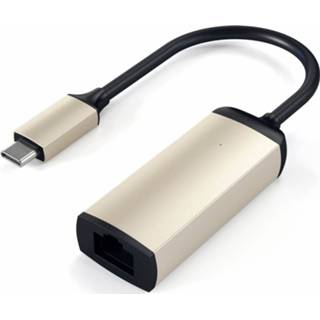 👉 Ethernetadapter goud aluminium Satechi USB-C naar Ethernet Adapter 879961007003