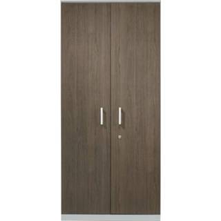 👉 Draaideurkast antraciet eiken active antraciet-eiken aluminium hout Modulaire | 200 X 90 1458721202620