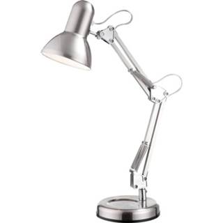 👉 Bureau lamp kantelbaar draaibaar Geborsteld Staal Stoere bureaulamp Globo Flow verstelbaar