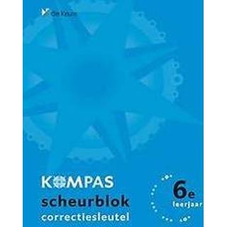 👉 KOMPAS 5 - CORRECTIESLEUTEL SCHEURBLOK BLAUW. Spiraalband