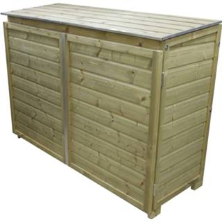 👉 Hout vurenhout LK140TRIO-R Containerberging | B176xD65xH125 cm - voor 3 containers! 8717202091072