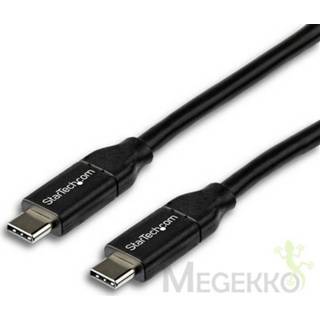 👉 StarTech.com USB2C5C2M 2m USB C USB C Mannelijk Mannelijk Zwart USB-kabel