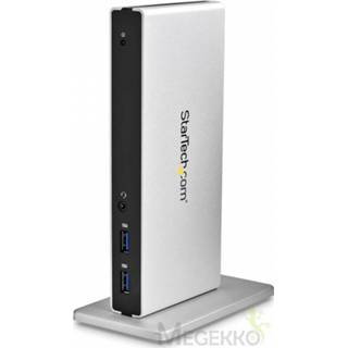 👉 StarTech.com Universeel USB 3.0 laptop docking station met Dual DVI Video HDMI & VGA adapters, 2 USB