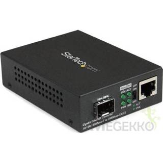 👉 StarTech.com Gigabit ethernet glasvezel media converter met open SFP slot