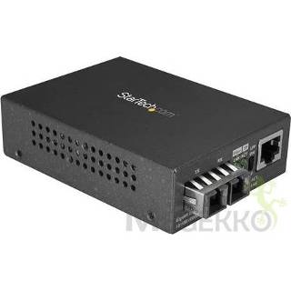 👉 StarTech.com MCMGBSCMM055 1000Mbit/s 850nm Multimode Zwart netwerk media converter