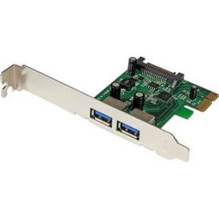 👉 StarTech.com 2-poorts PCI Express (PCIe) SuperSpeed USB 3.0-kaartadapter met UASP SATA-voeding