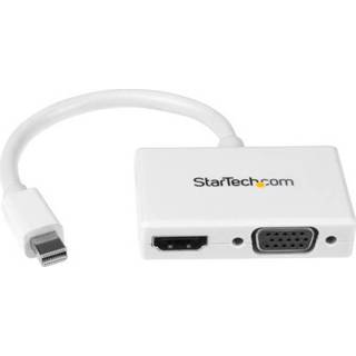 👉 StarTech.com A/V-reisadapter: 2-in-1 Mini DisplayPort naar HDMI- of -VGA-converter wit