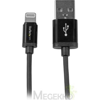 👉 Zwarte StarTech.com 0,3 m korte Apple 8-pins Lightning-connector-naar-USB-kabel voor iPhone / iPod
