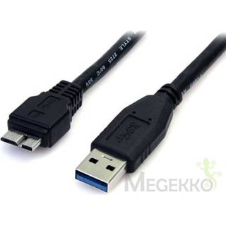 👉 StarTech.com 50 cm zwarte SuperSpeed USB 3.0-kabel A naar micro B M/M