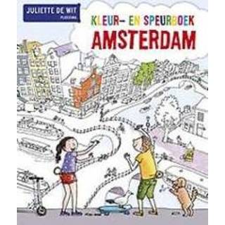 👉 Wit Kleur- en speurboek Amsterdam. Wit, Juliette de, Paperback 9789021675671