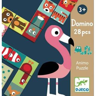 👉 Baby kleuter kinderspeelgoed Djeco Domino - Animo, 28 st, DJ08165 9789044736885