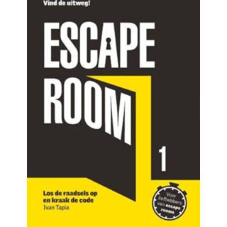 👉 Escape Room: 1. los de raadsels op en kraak code, Tapia, Ivan, Paperback 9789043921510