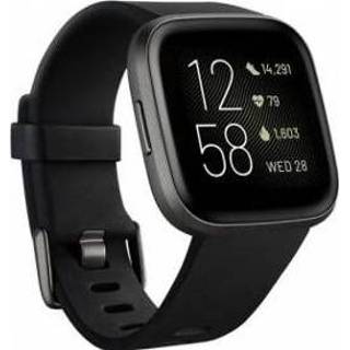 👉 Smartwatch grijs zwart Fitbit Versa 2 Zwart, AMOLED 3,55 cm (1.4 ) 811138036690