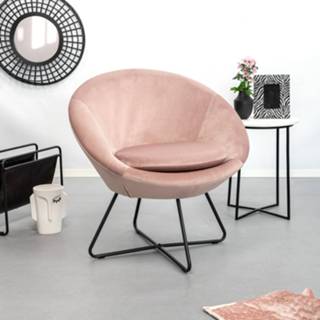 👉 Fauteuil rose dusty SoHome 'Vagn' Velvet, kleur 5713941050830