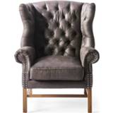 👉 Fauteuil pellini leer espresso Rivièra Maison 'Franklin Park' Pellini, kleur 8718056653201