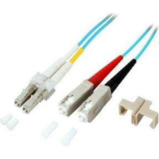 👉 EFB Elektronik O0314.2 2m LC SC OM3 Turkoois Glasvezel kabel