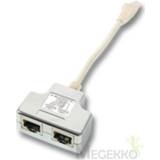 👉 Wit zilver EFB Elektronik K5123.015 RJ-45 2x Zilver, kabeladapter/verloopstukje 4049759022280