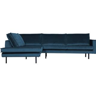 👉 Hoekbank blauw BePureHome 'Rodeo' Links, Velvet, kleur 8714713105694