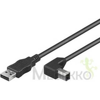 👉 Techly ICOC U-AB-10-ANG USB-kabel 1 m USB A USB B Zwart