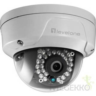 👉 Bewakingscamera LevelOne FCS-3402 IP-beveiligingscamera Binnen & buiten Dome Plafond/muur 1920 x 108 4015867207697