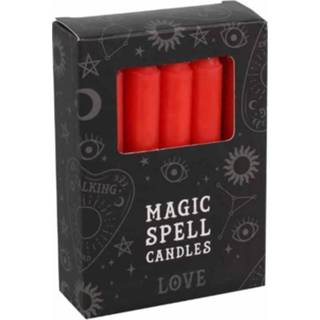 👉 Kaars rood active Magic Spell Kaarsen Liefde (Rood - 12 stuks) 5055581695669