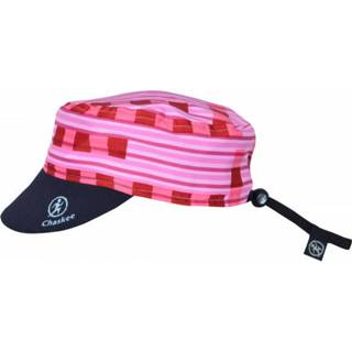 👉 Roze zwart uniseks Chaskee - Junior Reversible Cap Fancy Lines Pet roze/zwart 8904248018488