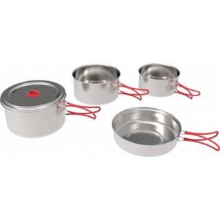 👉 Coghlans - Edelstahlkochset 'Family' - Pan maat One Size, grijs
