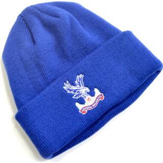 👉 Beanie blauw royal Crystal Palace Cuff Knitted -