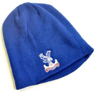 👉 Beanie blauw royal Crystal Palace Knitted -