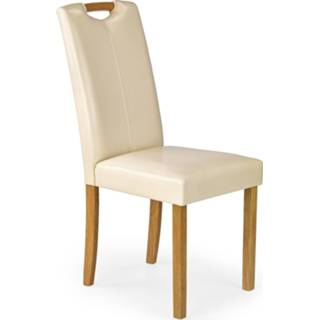 👉 Eetkamerstoel Massief Hout crème Caro in creme