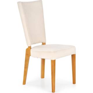 👉 Eetkamerstoel massief beukenhout crème Rois in creme