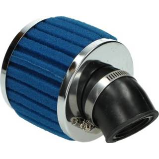 👉 Blauw chroom active Powerfilter model Polini schuin kort 35mm DMP 8718336026954