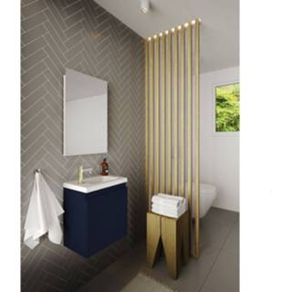 👉 Fonteinset blauw Allibert Porto Pack 40 Inclusief Spiegel Soft Close 40x51x25 cm Mat Nacht 3588560362785